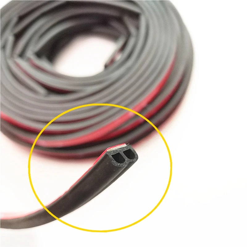 B Shape 25 Meters Universal 3M Adhesive Car Door Seal Noise Sound