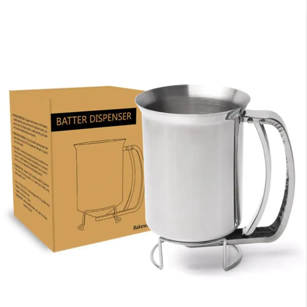 Batter Flour Paste Dispenser Measuring Cup Cream Speratator for Cupcakes Pancakes Cookie Cake Muffins Baking Tool