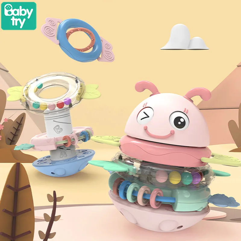 Jouet De Dentition Pour Nouveau Ne Hochet Musical Jeu D Empilage Pour Enfant Idee Cadeau De Noel De 1 A 2 Ans De 0 12 Ou 24 Mois Aliexpress