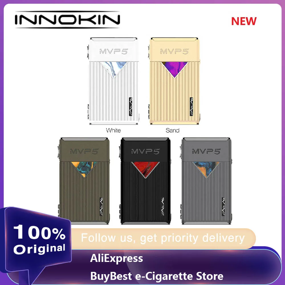 Новый оригинальный 120 Вт Innokin MVP5 TC бокс мод с аккумулятором большой емкости 5200 мАч