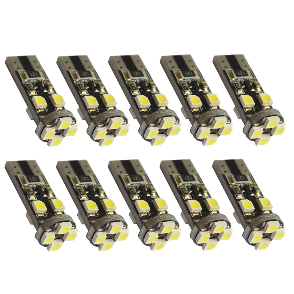 10X Автомобильный светодиодный Canbus Xenon White T10 194 W5W поворотный сигнал без ошибок