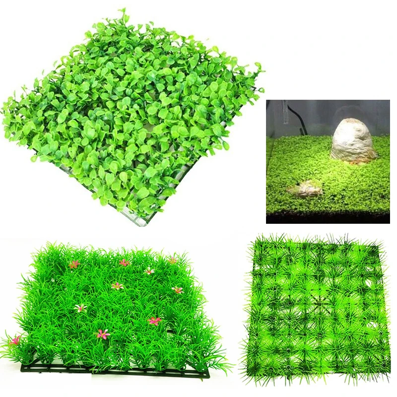 ArtificialGrassMatsFakeMossLandscapePlasticDecorAquariumFish