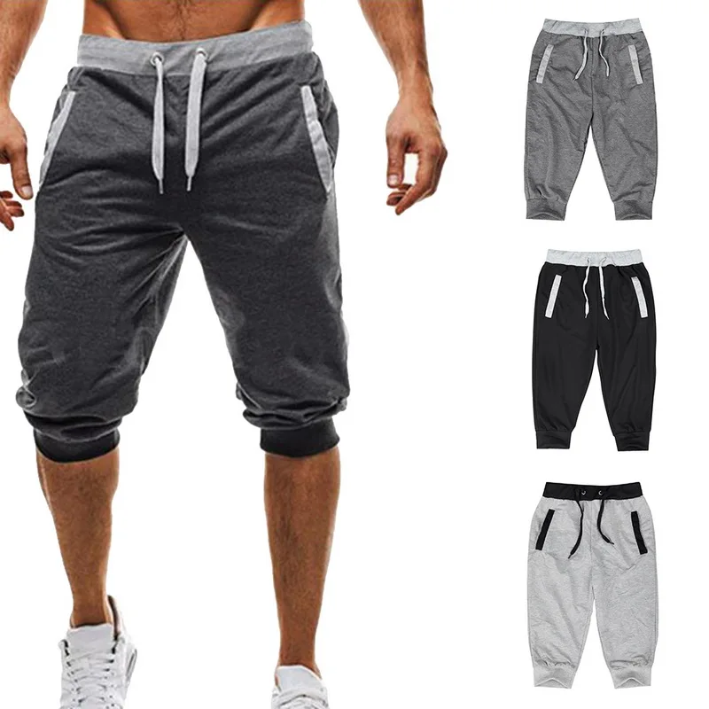 Vogue Nice New Mens Jogger Casual Slim Harem Shorts Soft 3/5 Trousers Fashion New Brand Men Sweatpants Summer Comfy Shorts