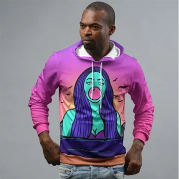 

MODAVELOCE Bubble Gum Hoodie Polyester With Wool Supreme Hoodies Sweatshirts Anime's Hoodie Hip Hop Street Wear