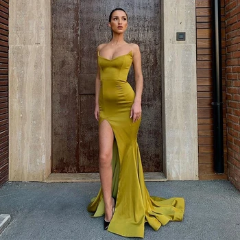 

2020 New Arrival Sexy Sweetheart Side Slit Mermaid Long Gown Evening Dress