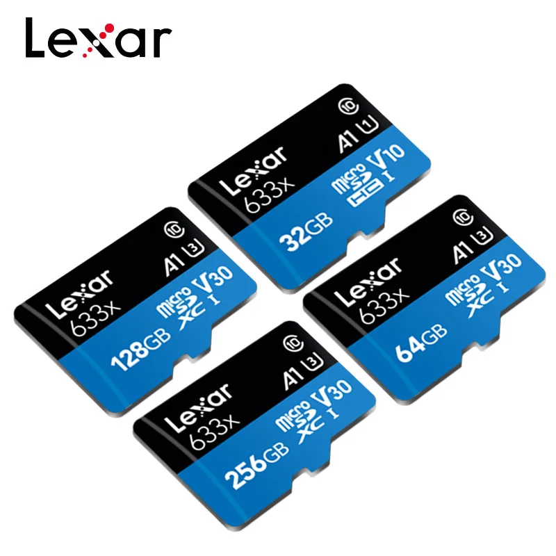 Lexar Micro SD карта 32 Гб 633X слот для карт памяти 64 ГБ 128 ГБ 256 ГБ 512 ГБ SDXC 95 МБ/с. устройство для считывания с tf-карт для смартфона ноутбук Камера