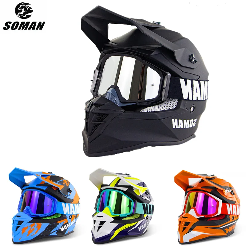 Dirt Bike Motocross Helmets Mountain Bike Helmet Motorcycle ECE Helmet Full Face Helmets Racing MX Casco Moto Motocross SM633