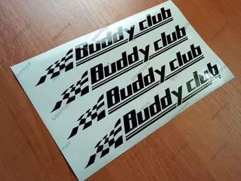 

For 4x 216mm Buddy Club Decal Sticker for civic EG EK si ferio DC5 DC2 rsx fd2