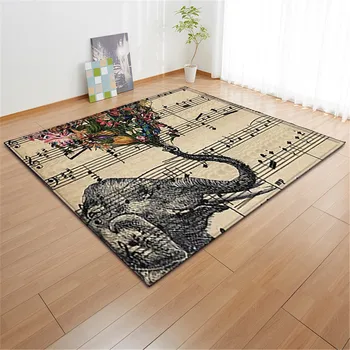

Elephant Carpet Hallway Bedside Area Rug Kids Room Baby Crawling Play Mat Super Soft Home Decor Rug Carpets for Living Room