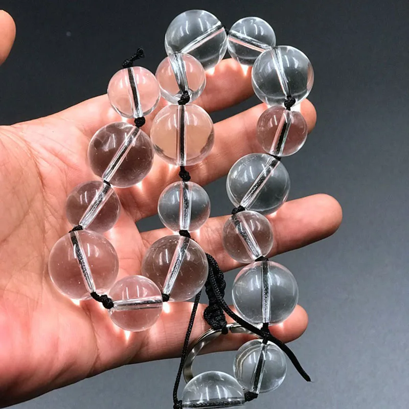 Super Long Glass Anal Beads Big Butt Plug Dilatador Acrylic Anal Balls Prostate Massage Vagina Plug Sex Toys For Couples 4