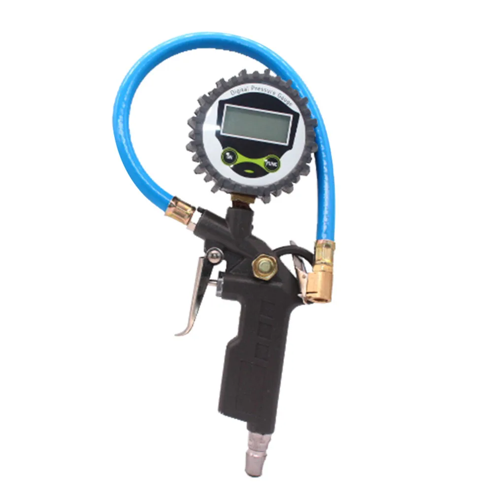 Tire Air Pressure Gauge Inflator Tool Zinc Alloy Solid And Durable