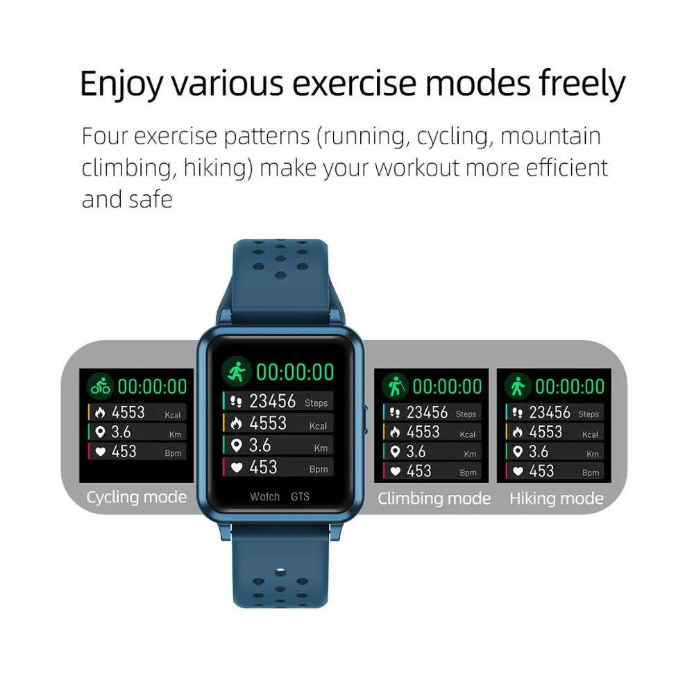 Smartwatch GTS IP67 Waterproof Smart Watch Men Sports Heart Rate Monitor Color Display Women reloj inteligente For Android/IOS