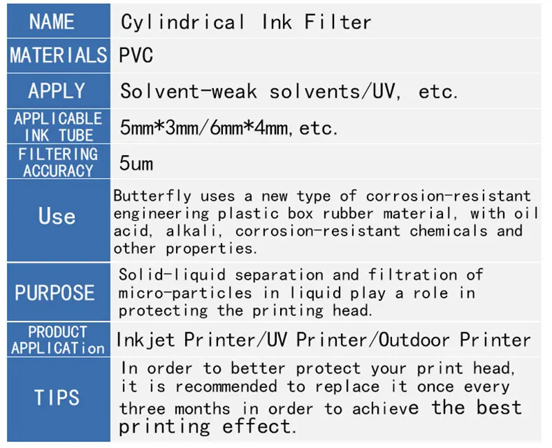 Solvent Ink Filter  (3)