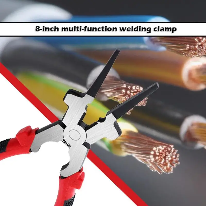8 дюймов многофункциональные сварочные плоскогубцы Рафинированный Высокоуглеродистый из высокопрочной стали сварочный дополнительный инструмент для сварщиков