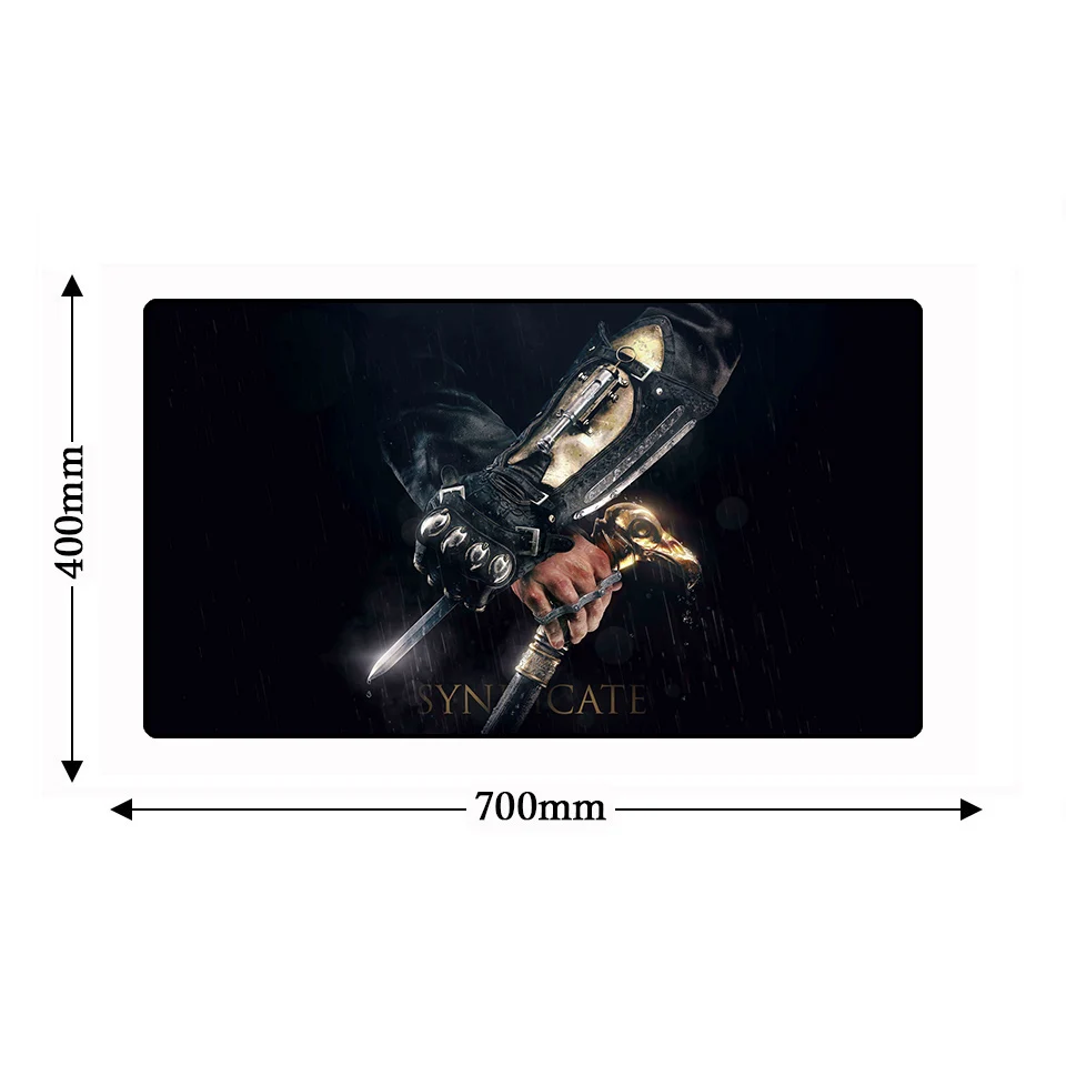 700*400 мм игровой Assassins Creed большой коврик для мыши против скольжения из натурального каучука для ноутбука Grande Gamer коврик для мыши ПК коврик для мыши