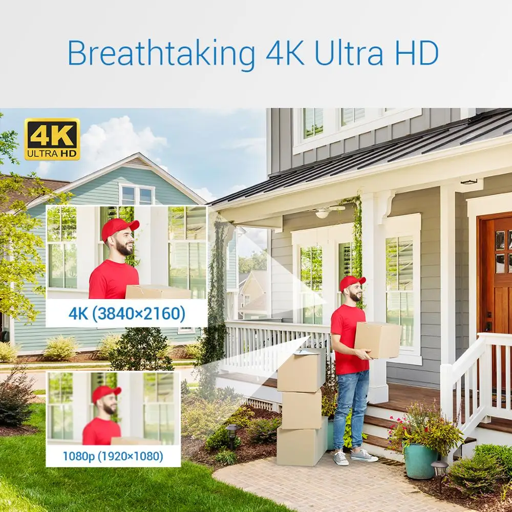 ANNKE 8MP 16CH POE видео рекордер 4K H.265 + NVR для 2MP 4MP 5MP IP камера домашнего наблюдения