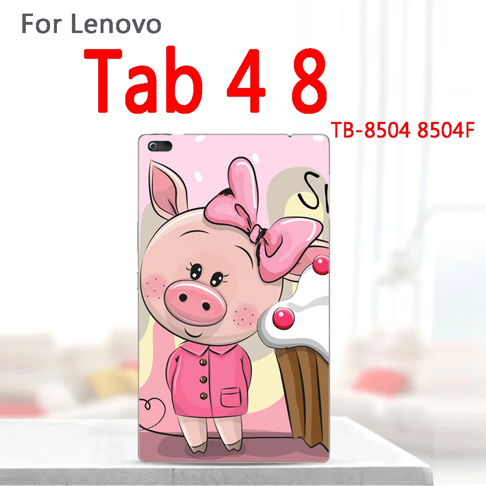 Цветной чехол для планшета Для lenovo Tab 4 TAB4 8 дюймов TB-8504F TB-8504 TB-8504N TB-8504X Мягкий силиконовый чехол из ТПУ на заказ - Цвет: D14