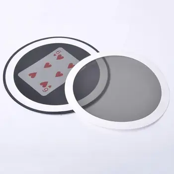 

Round Magic Mirror Card Toy Mirror Poker Prophecy Board Close-up Kids Adult Magic Tricks Props Toys