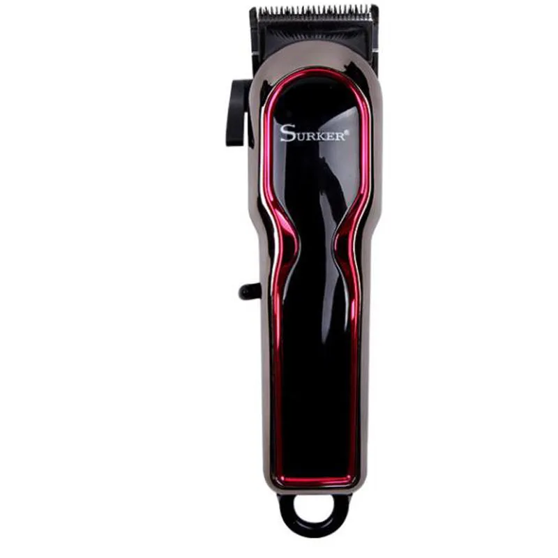 Surfer электрическая машинка для стрижки волос SK-6001cordless для ребенка с ЖК-дисплеем, кнопка микро регулировки, электрическая машинка для стрижки волос, триммер для бороды - Цвет: Красный
