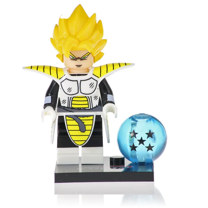 Одна продажа строительных блоков Dragon Ball Z Сон Гоку Вегета Recoom Raditz Krillin фигурки