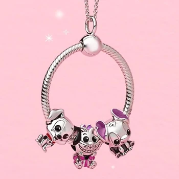 

2020 Spring New 101 Dalmatians Patch Necklace Simple Forest Pendant Short Chain Pendant Ethnic Bohemia Fashion Beads Necklace
