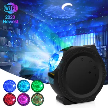 

Newest Led Night Light Starry Sky Moon Projector WIFI App Control 360 Degree Rotation Lamp Home Party Bedroom Decor Kid Gifts