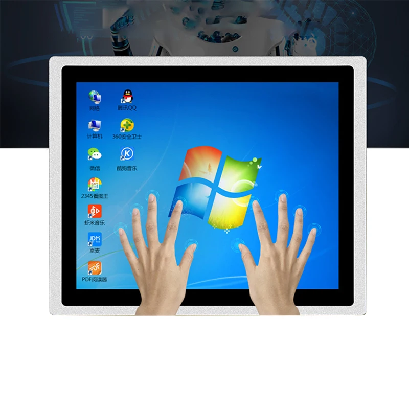 Промышленный сенсорный планшетный ПК компьютер i3i5i7 4G 128G емкостный встроенный все в одном ПК win7/win10 панель 10 /12/15/17/19/21 дюймов