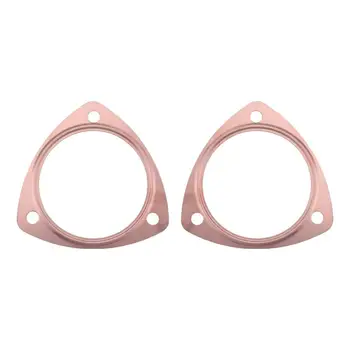 

Copper Header Exhaust Collector Gaskets Reusable SBC BBC 302 350 454 2.5 3.5inch Collector With Triangle