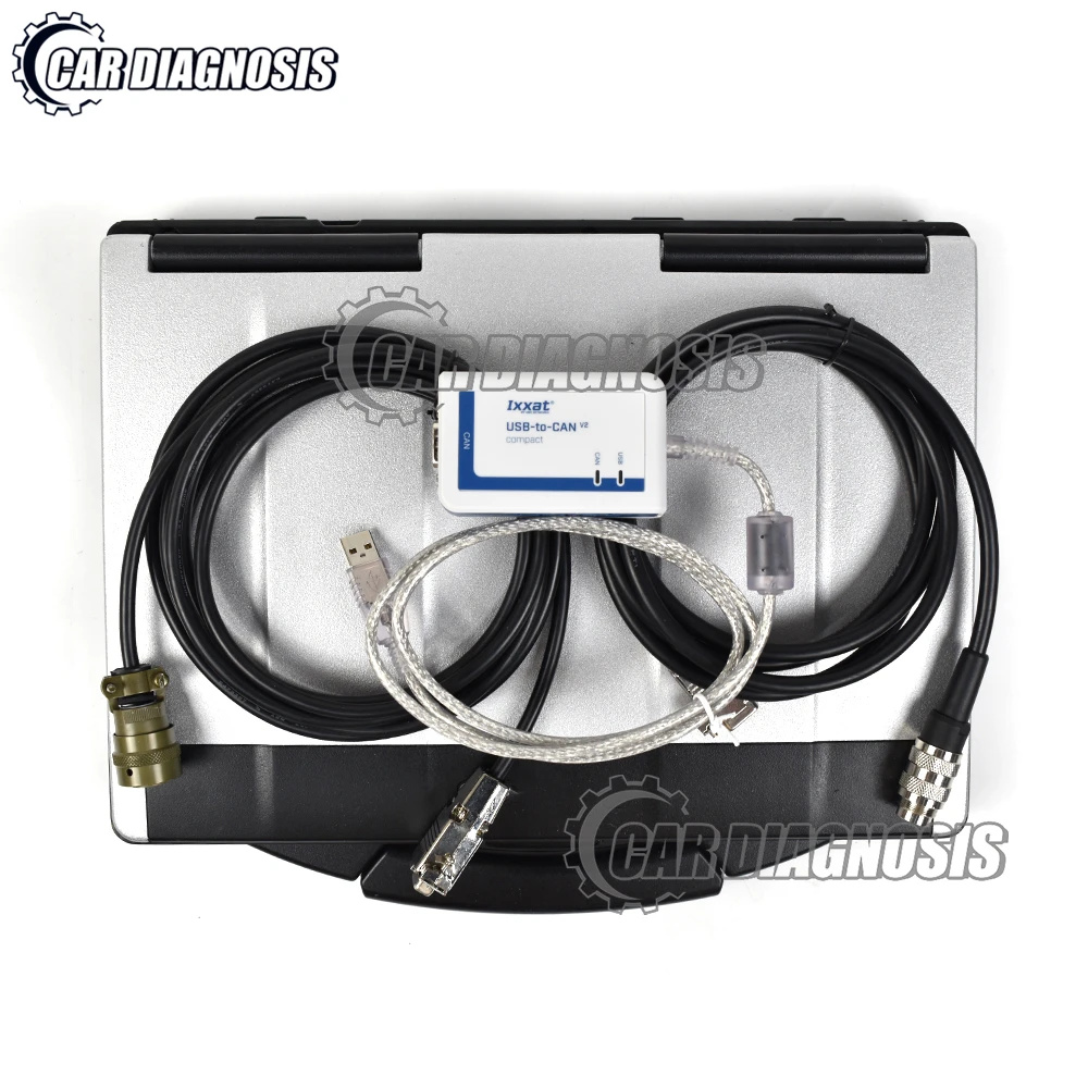 

For MTU diagnostic kit USB-to-CAN Diasys 2.71 MEDC ADEC Full Kit MTU controllers diagnosis scanner tool+CF53 laptop