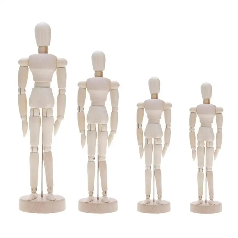 

Artist Movable Limbs Male Wooden Toy Figure Model Mannequin Art Sketch Draw Action Toy Figures Modern Miniature Figurines