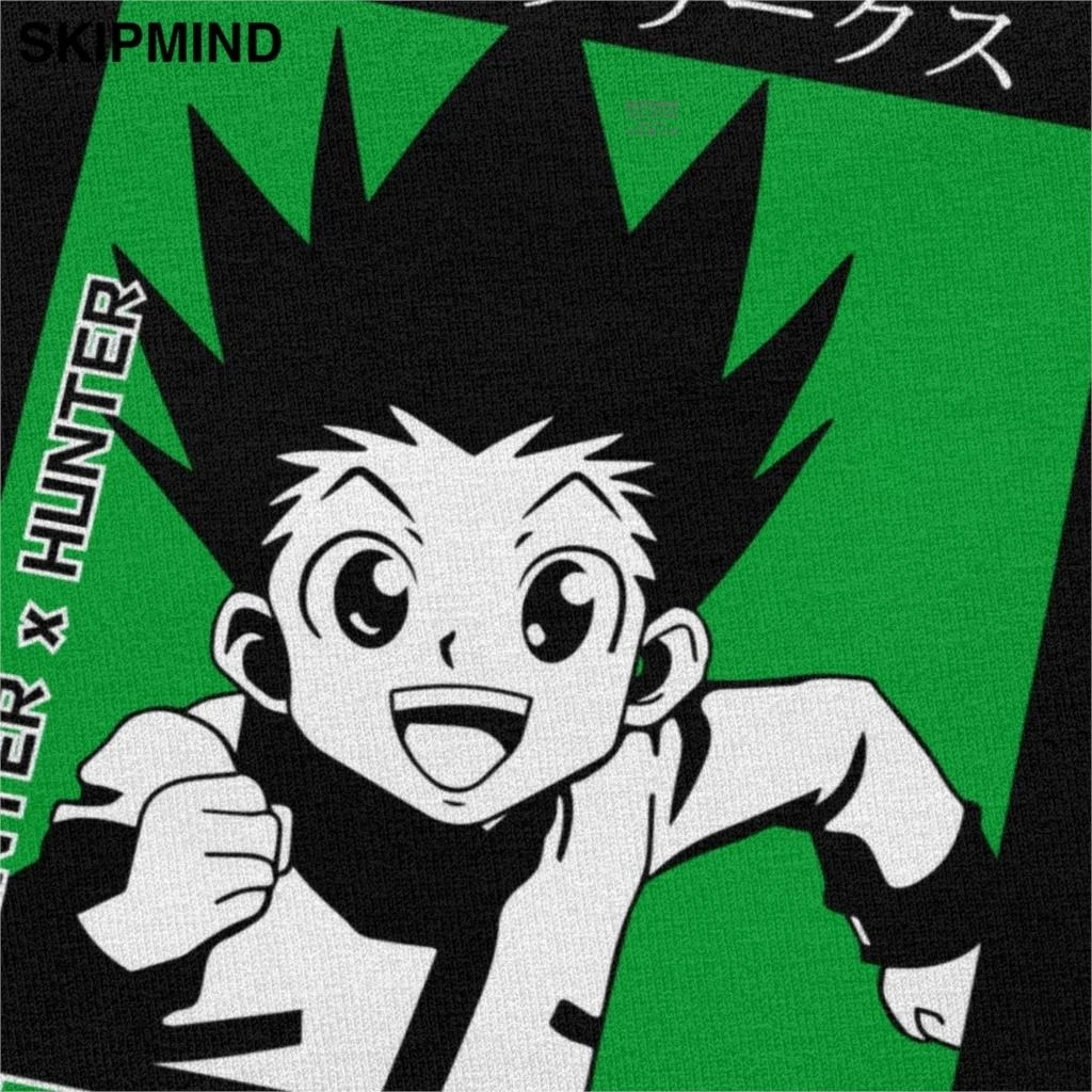 Модная мужская футболка Hunter X с короткими рукавами хлопковая Футболка круглым