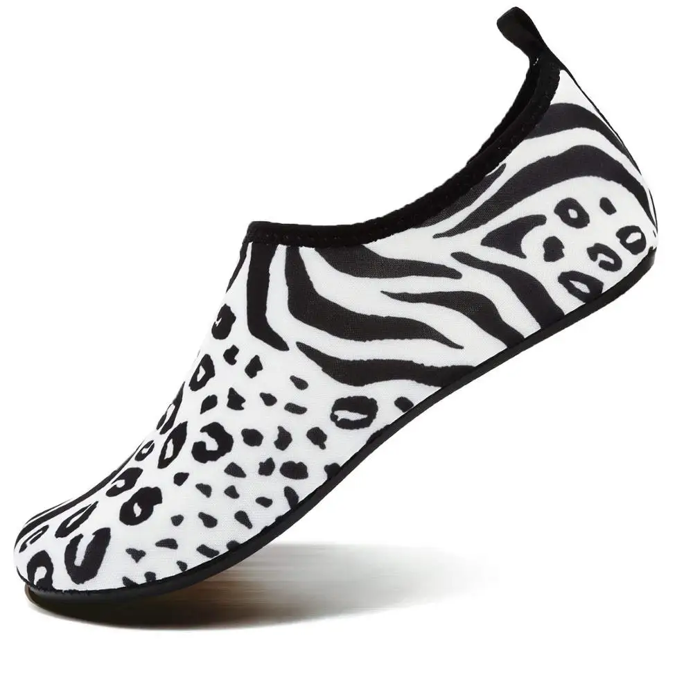 Мужские кроссовки; обувь для плавания; пляжная обувь для бассейна; Женская водонепроницаемая обувь для рыбалки; обувь для дайвинга; большие размеры 35-48 - Цвет: black white