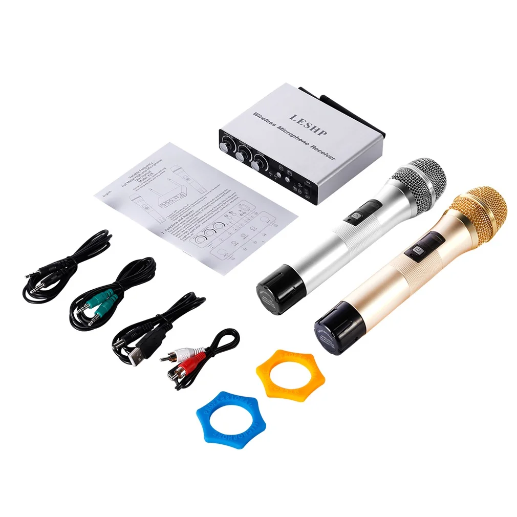 

LESHP K28 Wireless Microphone Karaoke for Music Playing Singing Anytime Machine KTV for Smartphone Or PC 25 Channels Optional