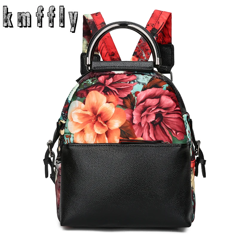 

2019 Patchwork Style Vintage Pu Leather lady Backpack Simple Preppy Style Casual Backpack School Bag for Girl Sac a Dos Femme