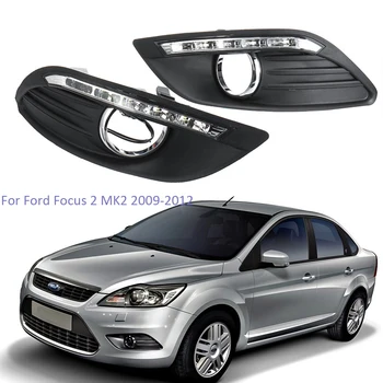 

YTCLIN LED DRL Daytime Running Light for Ford Focus 2 MK2 2009-2012 Day Light with Turn Signal Function Car Light Assembly