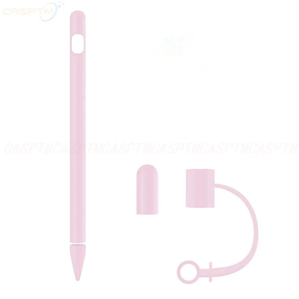 Мягкий силиконовый чехол для Apple Pencil, 1 чехол, совместимый с iPad Tablet, стилус, защита от потери, защитный чехол - Цвета: 04