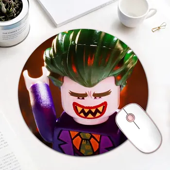 

Joker Desktop Game Mousepad Computer Game Mice Mat Rubber Round Mouse Pad