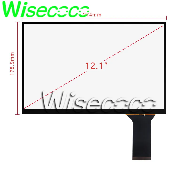Wisecoco емкостный сенсорный экран 12,1 дюймов USB plug and play 10 точек поддержки Android linux WIN7810 G+ G