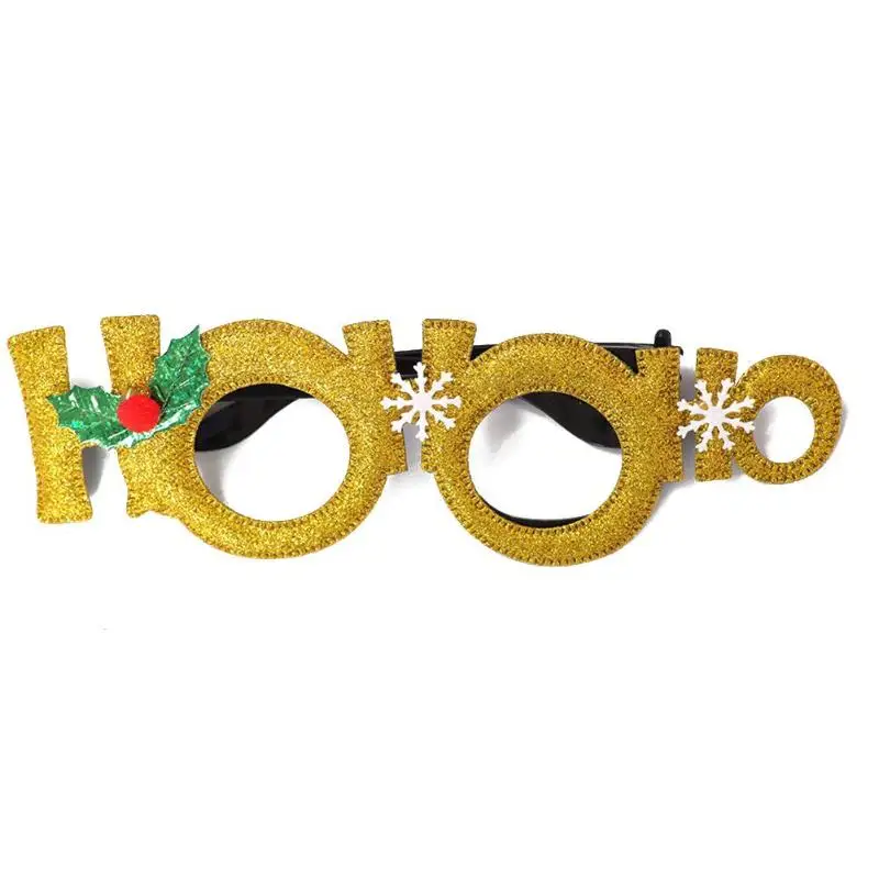 Christmas Decorations Adult Children Toys Santa Claus Snowman Antler Glasses Christmas Decorative Glasses Party Cosplay Prop