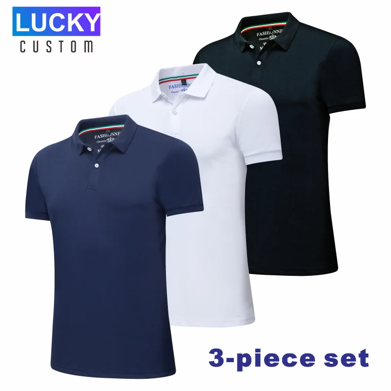 

Men's Quick Dry Short Sleeve Breathable Sports Performance Polo Shirt 3 Piece - Classic Slim