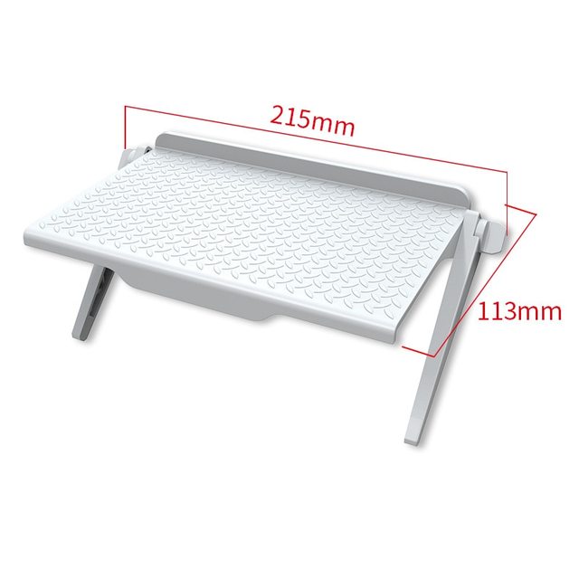 Top Shelf Display Shelf Computer Monitor Riser Desktop Stand TV Rack Storage Desk Multifunctional Storage Rack ABS