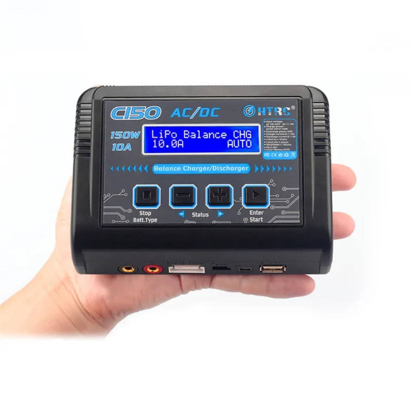 HTRC C150 150 Вт 10A AC/DC ЕС вилка баланс зарядное устройство Dis для 1 6S LiPo батареи|Детали и