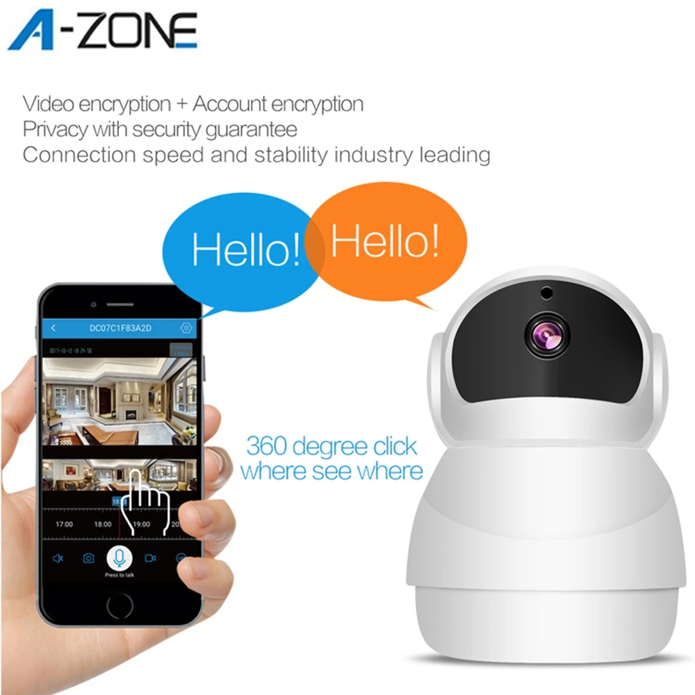 A-ZONE, 1080 P, облачная IP камера, домашнее видеонаблюдение, автоматическое слежение, домашняя сетевая камера с wifi, беспроводная CCTV камера безопасности