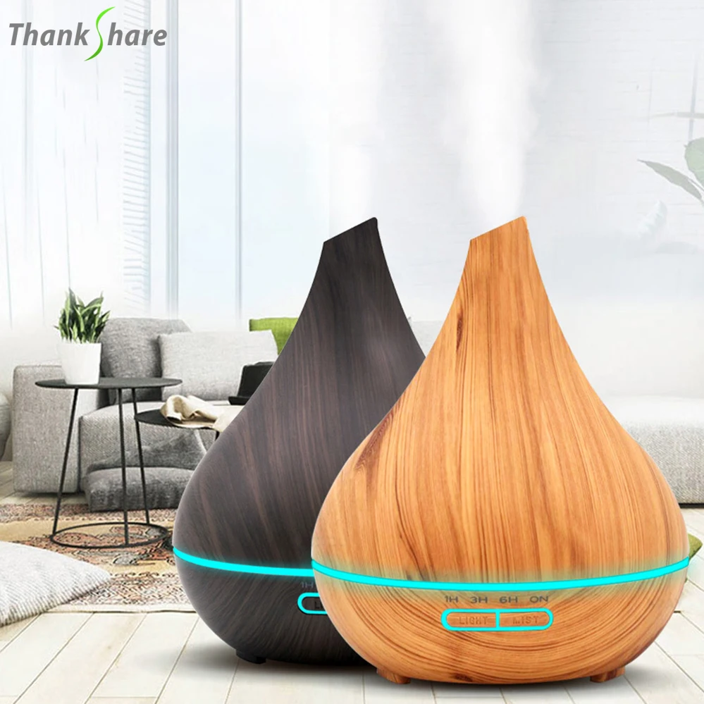 THANKSHARE 400ML Ultrasonic Aromatherapy Humidifier Essential Oil Diffuser Air Purifier Mist Maker Aroma Diffuser Fogger Home