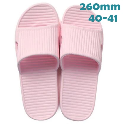 Xiaomi Mijia/тапочки; мягкие женские и мужские сандалии для купания; детская повседневная обувь; нескользящие домашние тапочки для душа - Цвет: Pink-40