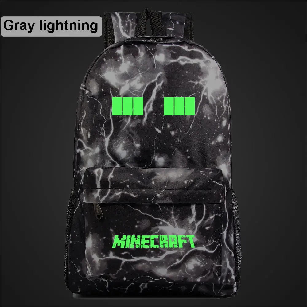 Green Luminous Games Like A Eves Boy Girl Book School Bag Women Bag Pack Teenagers Schoolbags Men Student Backpack - Цвет: 32