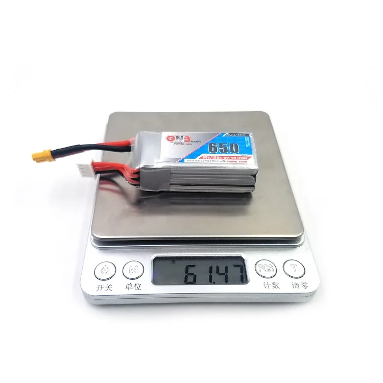 2 шт. 11,1 v 650mAh 80C/160C 3S Lipo аккумулятор с разъемом XT30 для гоночного дрона FPV 4 оси БПЛА RC Квадрокоптер RC Дрон 650mah 11,1 v