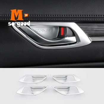 

2017 2018 For Mazda CX-5 CX5 KF 2nd Gen Car Interior Door Handle Handrail Frame Cover Stickers Decoration Car Accessories 4 pcs