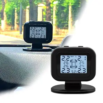 

LCD Display Solar Wireless Car Tire Pressure Monitoring System External TPMS Automobile Electric Accessories Interior