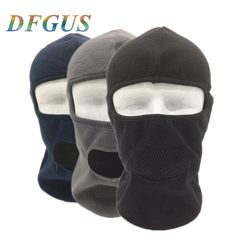 

Polar Fleece Winter Warmer Thermal Windproof Balaclava Snowboard Airsoft Paintball Hat Helmet Liner Full Face Mask Men Women Cap